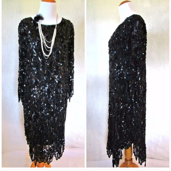 Swee Lo Dresses & Skirts - Flapper Bundle! Dress, Necklace, and headpeice